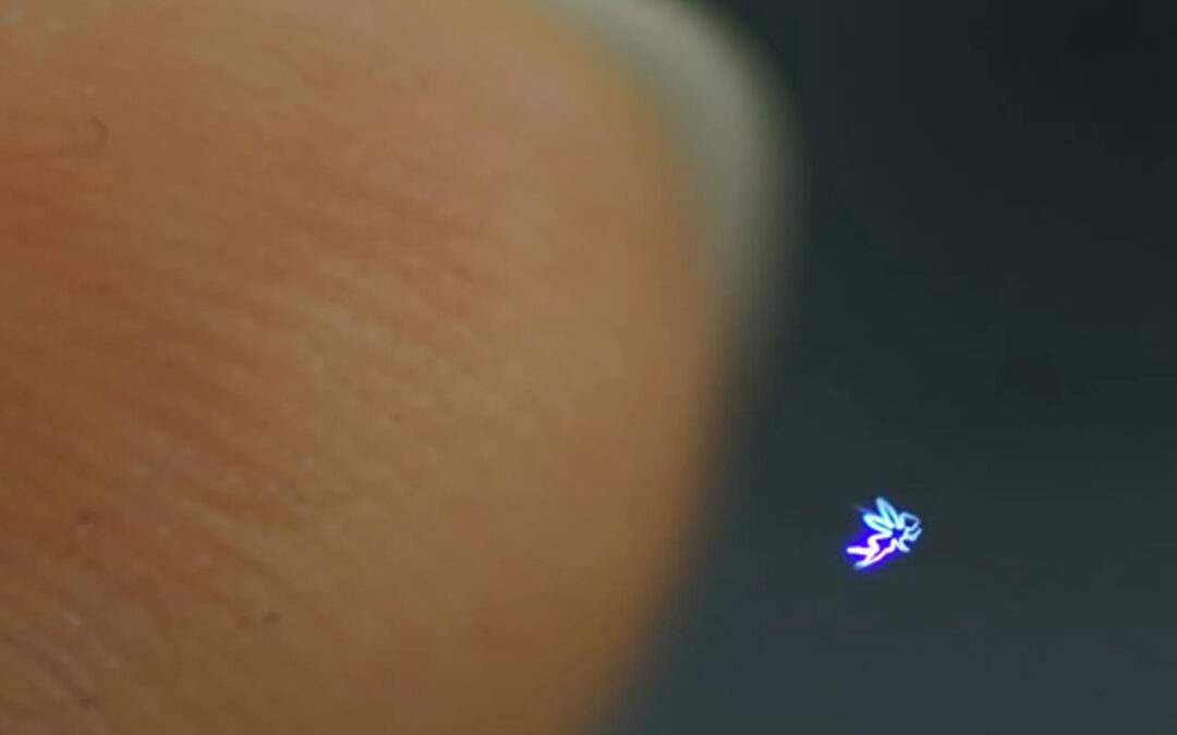I laser di Aerial Burton creano display 3D a mezz’aria che si possono toccare